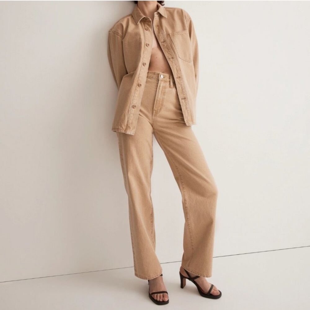 Madewell Perfect Vintage Wide-Leg Jean - Light Chestnut